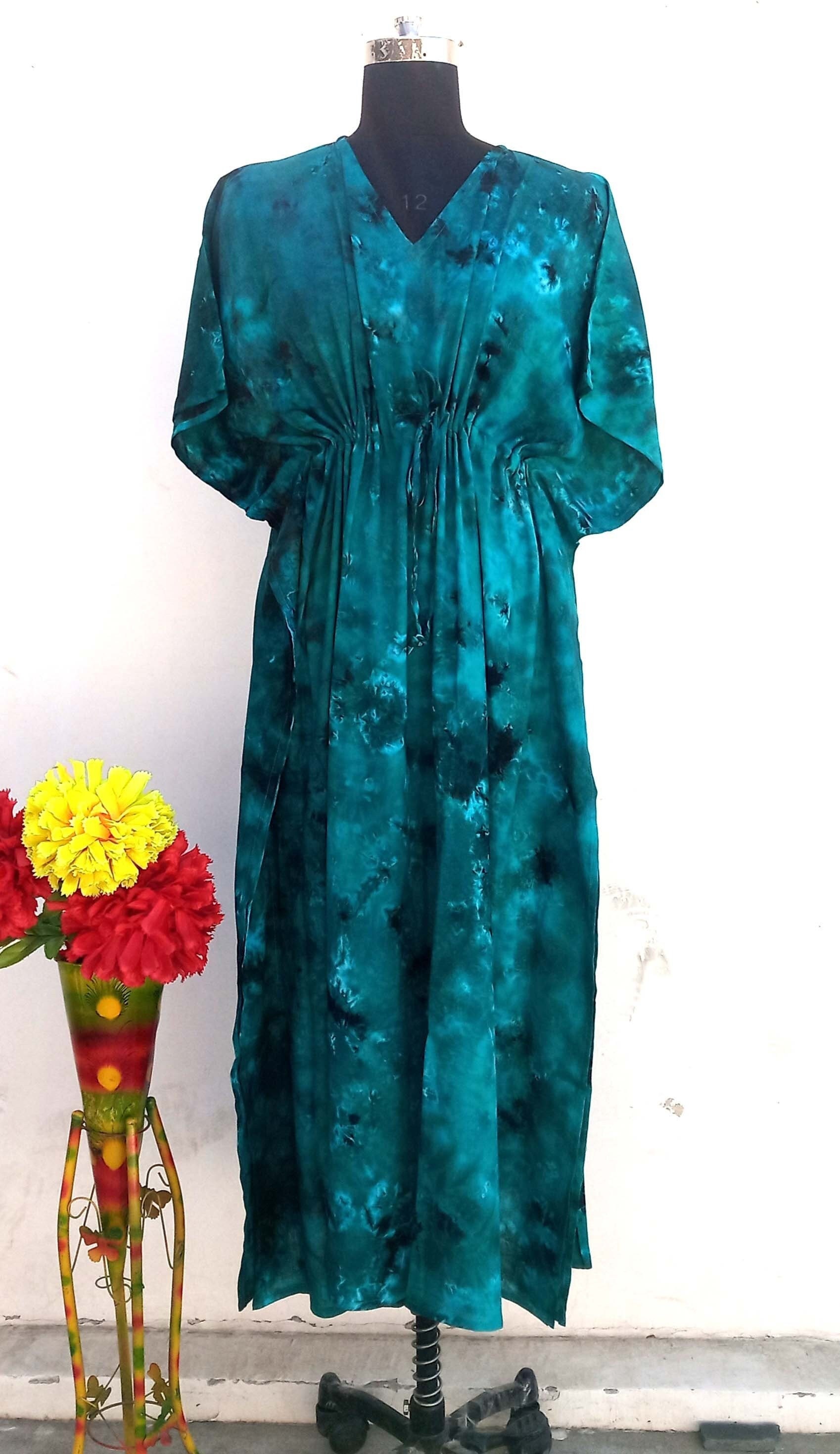 Tie Dye Handgemachter Kaftan/Kimono Bademantel-Damen Kaftan/One Size/Vintage Kaftan/Indoor Outdoor Wear Dress-Up Robe/Thanksgiving-Gifts-For-Her von Godgiftstextiles