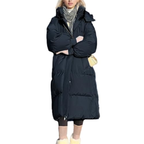 Godoboo Damen Lang Warm Daunenmantel Wintermantel Winter Daunenjacke Casual Daunenjacke mit Kapuze Casual Wintermantel Winter Jacken Outdoorjacke von Godoboo