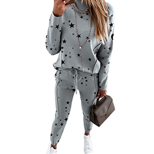 Godoboo Damen Sportanzug Set Jogginganzug Damen Freizeitanzug Frauen Trainingsanzug Set 2 Teiliges Langarm Hosenanzug Loose Godoboo Damen Sportanzug Set Jogginganzug Damen Freizeitanzug Frauen Trainingsanzug Set 2 Teiliges Langarm Hosenanzug Loose von Godoboo