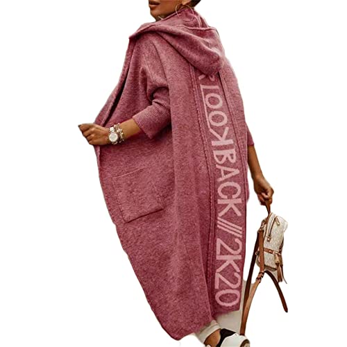 Godoboo Damen Strickjacke Lang Cardigan Kapuzenpullover Grobstrickjacke Strickmantel mit Kapuze Cardigan Strickpullover Herbst Winter Jacke Sweater Outerwear Godoboo Damen Strickjacke Lang Cardigan Kapuzenpullover Grobstrickjacke Strickmantel mit Kapuze Cardigan Strickpullover Herbst Winter Jacke Sweater Outerwear von Godoboo
