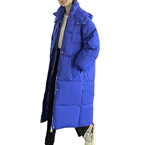 Godoboo Damen Winter Daunenjacke Lang Daunenmantel Steppmantel Warmer Daunenjacke mit Kapuze Casual Wintermantel Winter Jacken Outdoor Mantel von Godoboo