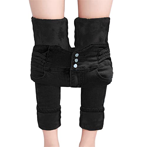 Godoboo Damen Winter Jeans High Waist Plüsch Gefüttert Denim Leggings Gefüttert Thermojeans Straight Hose Slim Fit Skinny Lang Winterhose Dicke Warm Plüsch Jeggings Godoboo Damen Winter Jeans High Waist Plüsch Gefüttert Denim Leggings Gefüttert Thermojeans Straight Hose Slim Fit Skinny Lang Winterhose Dicke Warm Plüsch Jeggings von Godoboo