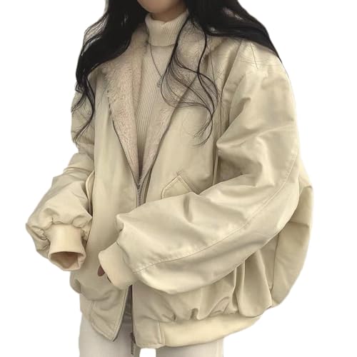 Godoboo Damen Winterjacke Auf Beiden Seiten Parka Warmer Winter Wendejacke Kurzmantel Warm Fleece Gefütterter Doppelseitige Winter Mantel mit Fellkapuze Fleece Godoboo Damen Winterjacke Auf Beiden Seiten Parka Warmer Winter Wendejacke Kurzmantel Warm Fleece Gefütterter Doppelseitige Winter Mantel mit Fellkapuze Fleece von Godoboo