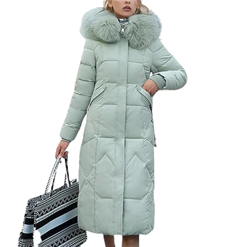 Godoboo Damen Wintermantel Parka Mantel Damen Wintermantel Steppmantel Oversized Damen Mantel Warmer Winter Steppmantel Lang Übergangsjacke Winterjacke von Godoboo