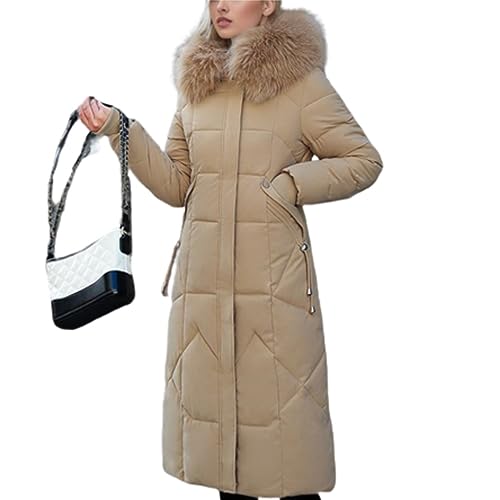 Godoboo Damen Wintermantel Parka Mantel Damen Wintermantel Steppmantel Oversized Damen Mantel Warmer Winter Steppmantel Lang Übergangsjacke Winterjacke von Godoboo