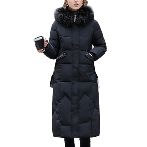 Godoboo Damen Wintermantel Parka Mantel Damen Wintermantel Steppmantel Oversized Damen Mantel Warmer Winter Steppmantel Lang Übergangsjacke Winterjacke von Godoboo