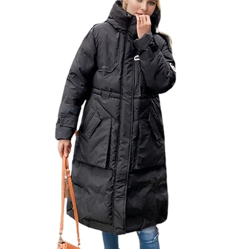 Godoboo Damen Wintermantel Parka Mantel Damen Wintermantel Steppmantel Oversized Damen Mantel Warmer Winter Steppmantel Lang Übergangsjacke Winterjacke von Godoboo