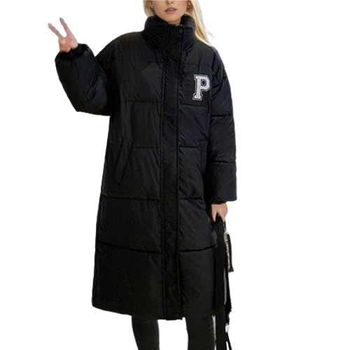 Godoboo Damen Wintermantel Parka Mantel Damen Wintermantel Steppmantel Oversized Damen Mantel Warmer Winter Steppmantel Lang Übergangsjacke Winterjacke von Godoboo