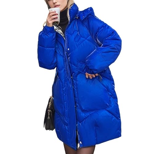 Godoboo Damen Wintermantel Parka Mantel Damen Wintermantel Steppmantel Oversized Damen Mantel Warmer Winter Steppmantel Lang Übergangsjacke Winterjacke von Godoboo