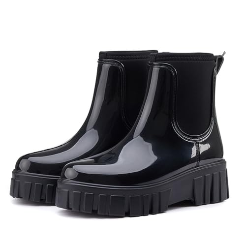 Godoboo Gummistiefel Damen Wasserdicht Boots Anti-Rutsch Atmungsaktiv Boots Leicht Mode Regenstiefel Stiefeletten Gartenschuhe Gummistiefeletten mit Komfort Einlegesohle Outdoor Elegant Godoboo Gummistiefel Damen Wasserdicht Boots Anti-Rutsch Atmungsaktiv Boots Leicht Mode Regenstiefel Stiefeletten Gartenschuhe Gummistiefeletten mit Komfort Einlegesohle Outdoor Elegant von Godoboo