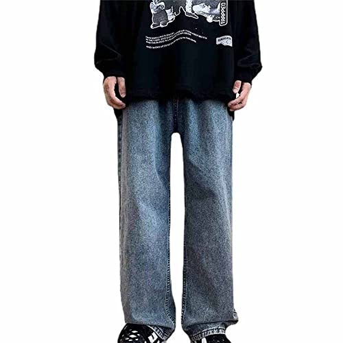 Godoboo Herren Jeans Baggy Jeans Bedruckt Hip Hop Jeanshose Straight Leg Casual Vintage Denim Hosen Y2K Jeans Teenager Hose Bedruckte Jeans Streetwear Cargohosen von Godoboo