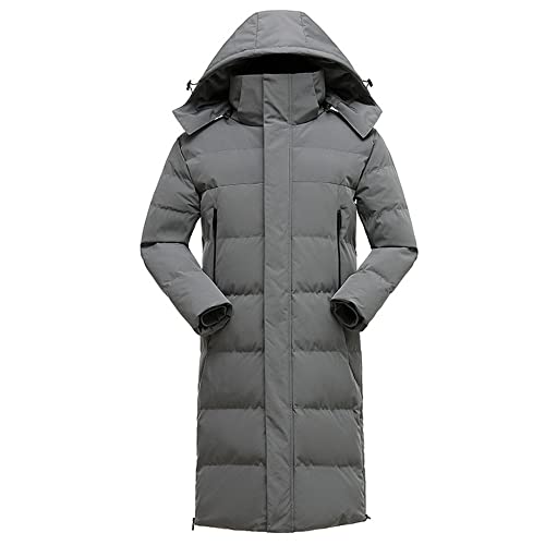 Godoboo Kapuzenmantel Damen Winterjacke Damen Daunenjacke Lang Pufferjacke Verdickter Casual Wintermantel Vegan mit Reißverschluss Mode von Godoboo