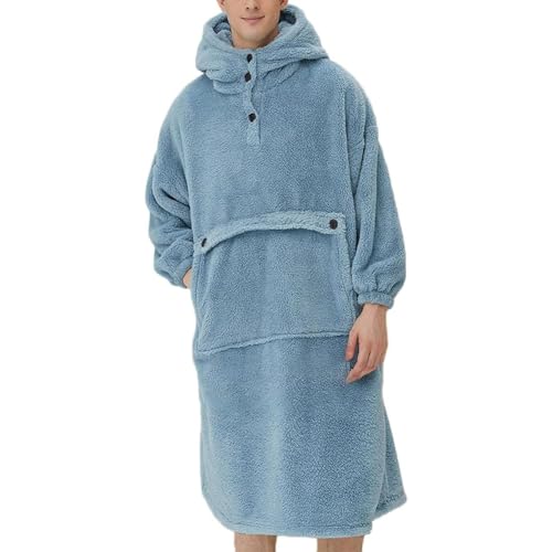Godoboo Kapuzenpullover, Übergroße Hoodie Sweatshirt Decke Weiche Warme Riesen Hoodie Fronttasche Giant Plüsch Pullover Decke mit Kapuze for Frauen Men von Godoboo