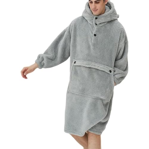 Godoboo Kapuzenpullover, Übergroße Hoodie Sweatshirt Decke Weiche Warme Riesen Hoodie Fronttasche Giant Plüsch Pullover Decke mit Kapuze for Frauen Men von Godoboo