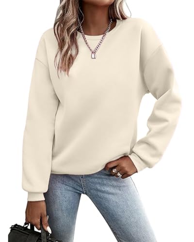 Godoboo Pullover Damen Sweatshirt Fleecepullover Sport Baumwolle Sweatpullover Buchstaben Print Herbst Pulli Basic Thermo Casual Ohne Kapuze Godoboo Pullover Damen Sweatshirt Fleecepullover Sport Baumwolle Sweatpullover Buchstaben Print Herbst Pulli Basic Thermo Casual Ohne Kapuze von Godoboo