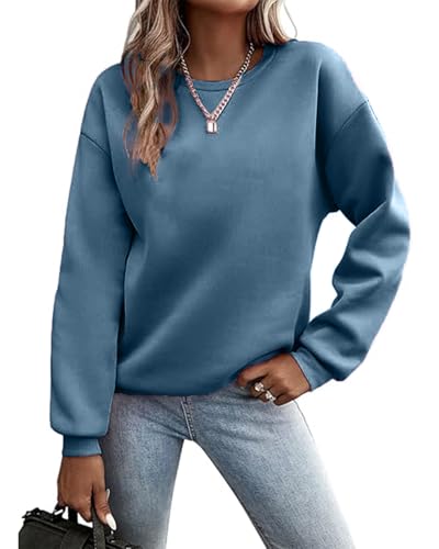 Godoboo Pullover Damen Sweatshirt Fleecepullover Sport Baumwolle Sweatpullover Buchstaben Print Herbst Pulli Basic Thermo Casual Ohne Kapuze Godoboo Pullover Damen Sweatshirt Fleecepullover Sport Baumwolle Sweatpullover Buchstaben Print Herbst Pulli Basic Thermo Casual Ohne Kapuze von Godoboo
