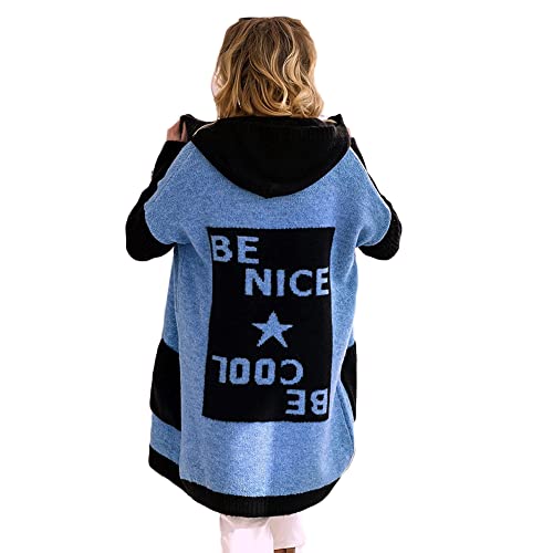 Godoboo Strickjacke Damen Lang Grobstrickjacke Strickpullover Winter Elegant Offen Lang Strickcardigan Langarm Strickmantel Warm Strickpullover Outwear Strickmantel Sweater von Godoboo