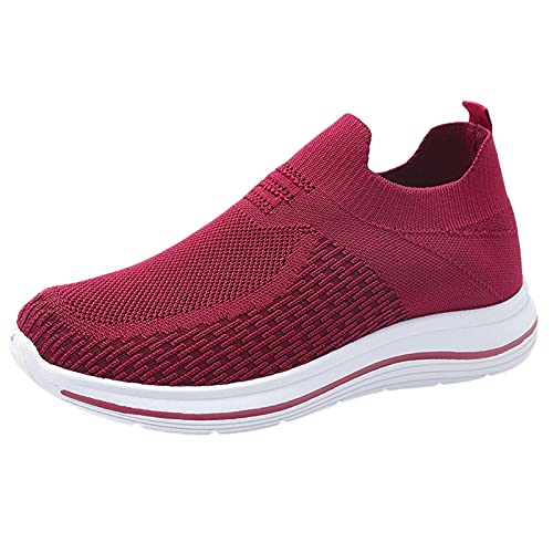 Godom Damen Sneaker, Hallux ValguSchuhe Damen Elegant Turnschuhe aueinfarbigem Mesh für Damen Sneaker Sneaker Damen Schuhe Sportschuhe Mesh Laufschuhe Slip On Laufschuhe Schuhe Für Fersensporn Damen von Godom