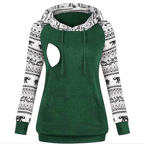 Godom Damen Stillpullover Winter Baumwolle Langarm Umstands- und Stilltop aus Bio-Baumwolle 1er Pack grau & schwarz, Doppellagiges Schwangerschafts- und Stillshirt ärmellos mit Stillfunktion im 1er Godom Damen Stillpullover Winter Baumwolle Langarm Umstands- und Stilltop aus Bio-Baumwolle 1er Pack grau & schwarz, Doppellagiges Schwangerschafts- und Stillshirt ärmellos mit Stillfunktion im 1er von Godom