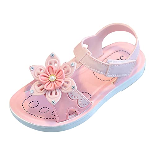 Godom Sandalen Damen Sommer Elegant,Kinder Sandalen Weiche Flache Schuhe Mode Bequeme Blumen Sandalen Leichte Baby Prinzessin Sandalen Sandalen Damen Sommer Bequem Vintage mode Schuhe von Godom