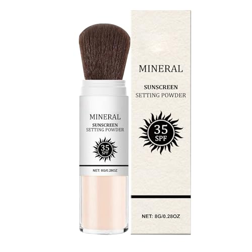 Godpqiui Gesichtssonnenpuder - 8g Mattierender Makeup Puder | Natürliches Mattierendes Makeup Produkt Lang Anhaltend Für Frauen von Godpqiui