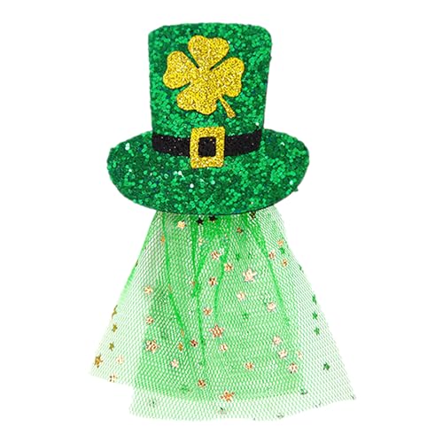 Godpqiui St. Patricks Day Haarnadel für Frauen, St. Patricks Day Haarspange, Kleeblatt-Haarnadel-Haarspangen, Feiertags-Haarspange, Haarschmuck für den irischen Tag, Partygeschenk für Frauen und von Godpqiui