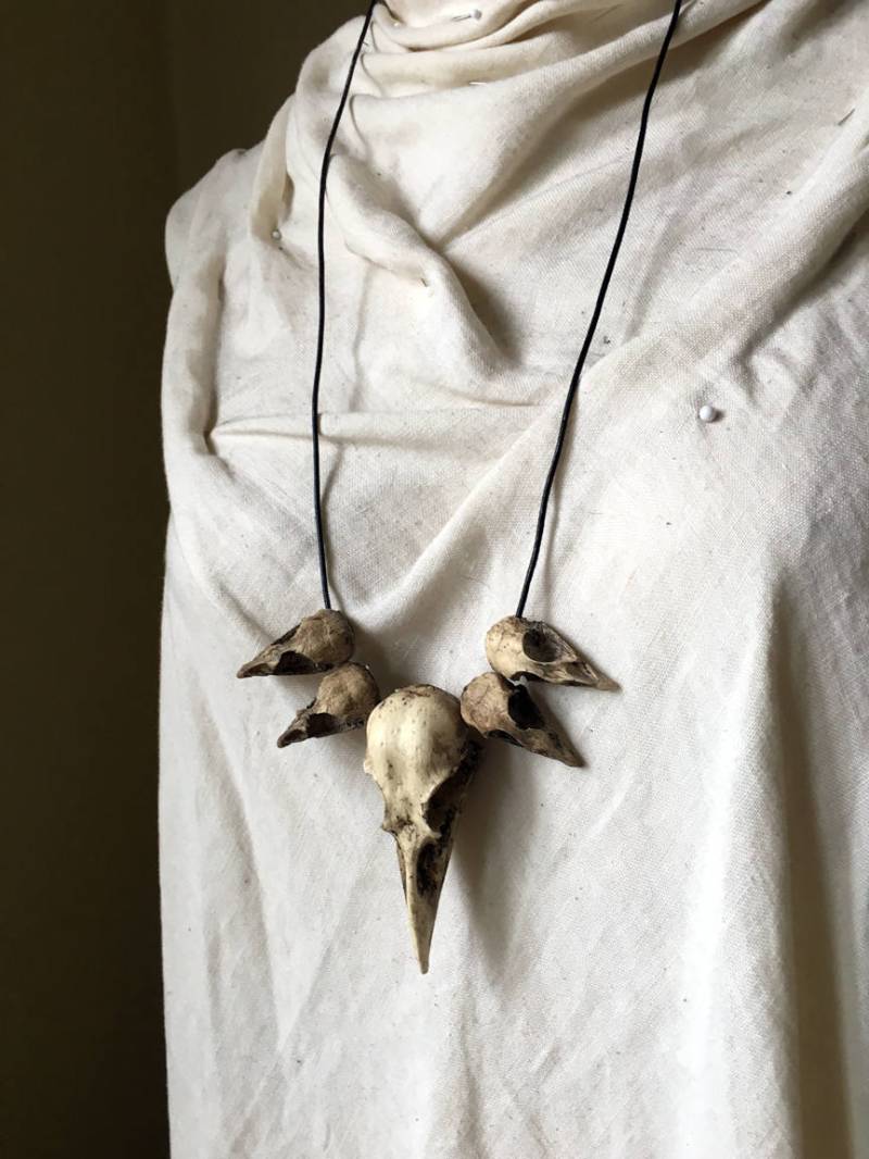 Crow Skull Trophäe Halskette Crow Skull Trophäe Halskette von GodsBelow