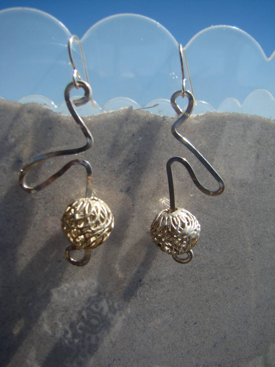 Abstrakte Sterling Flamingo Ohrringe Abstrakte Sterling Flamingo Ohrringe von GodsSisters