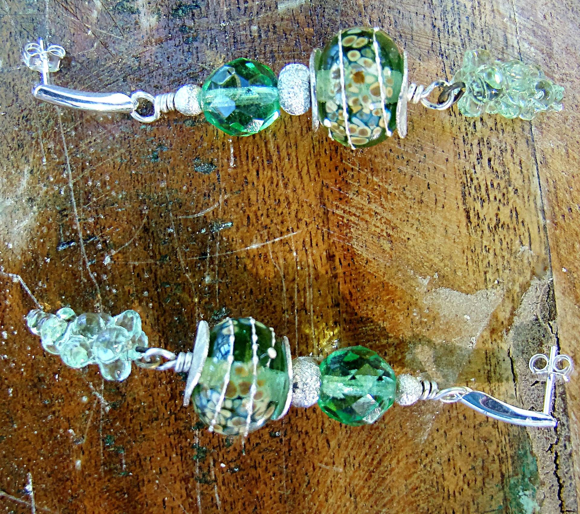 Mint Green Art Glas Ohrringe Mint Green Art Glas Ohrringe von GodsSisters