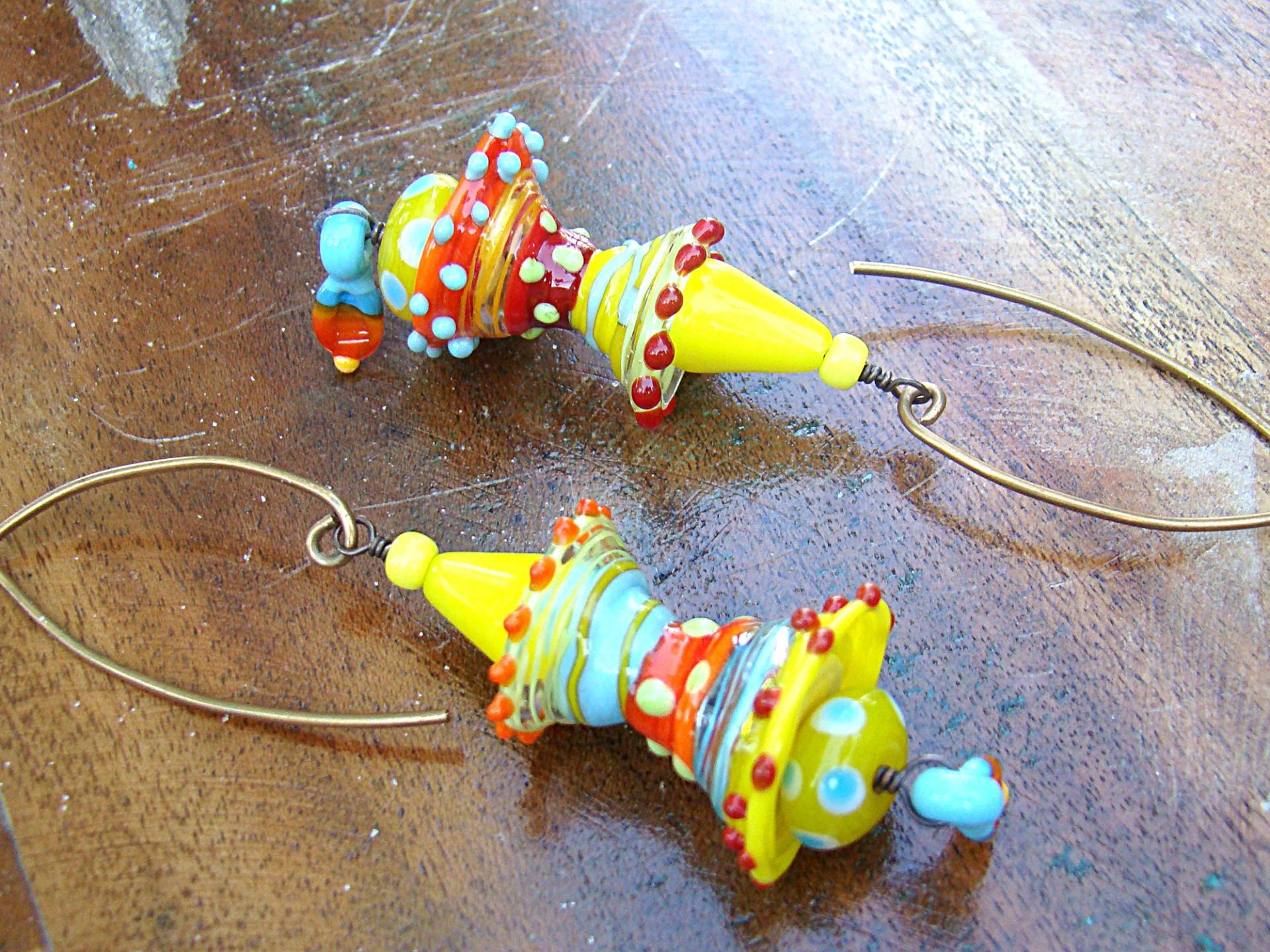Ohrringe Gelb Gumball Kegel Ohrringe Gelb Gumball Kegel von GodsSisters