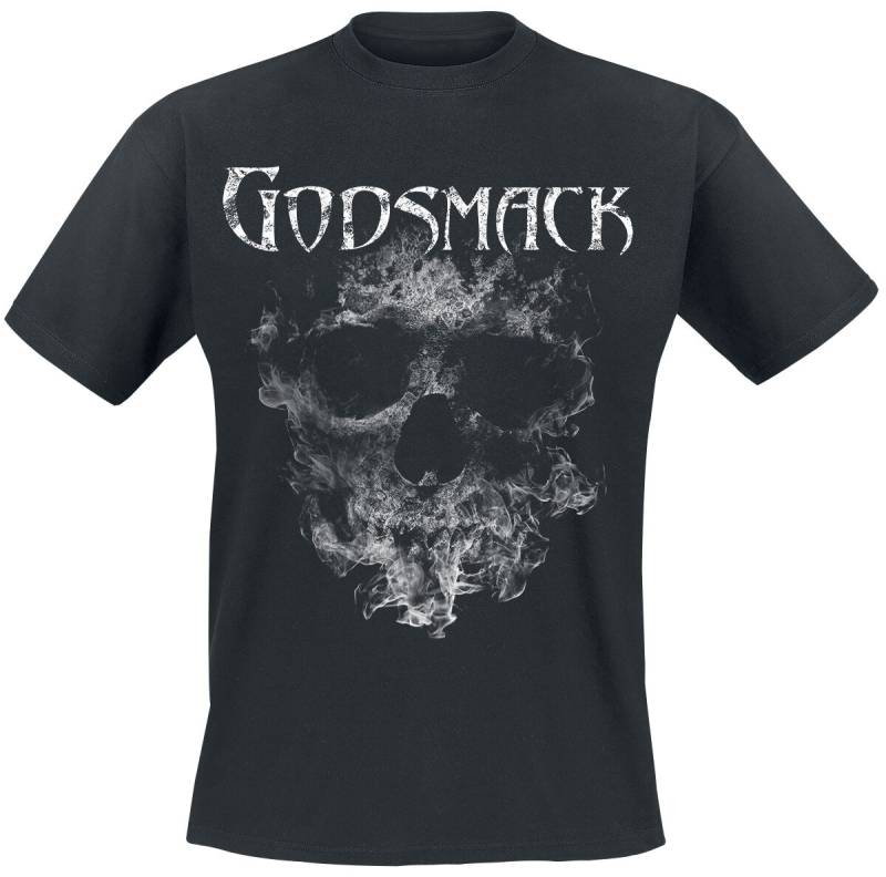 Godsmack Smoking Skull T-Shirt schwarz in S von Godsmack