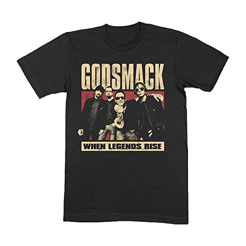 Godsmack T Shirt When Legends Rise Photo Band Logo Nue offiziell Herren Schwarz Large von Godsmack