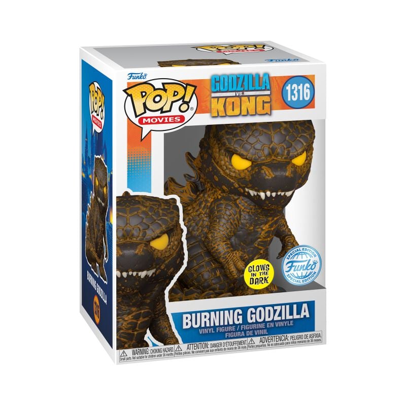 Godzilla Burning Godzilla (Glow in the Dark) Vinyl Figur 1316 Funko Pop! multicolor von Godzilla