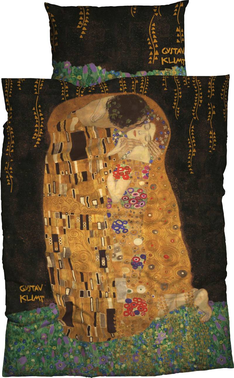 Goebel Bettwäsche "Kuss" 2 Stk. tlg. mit Klimt Gemälde von Goebel