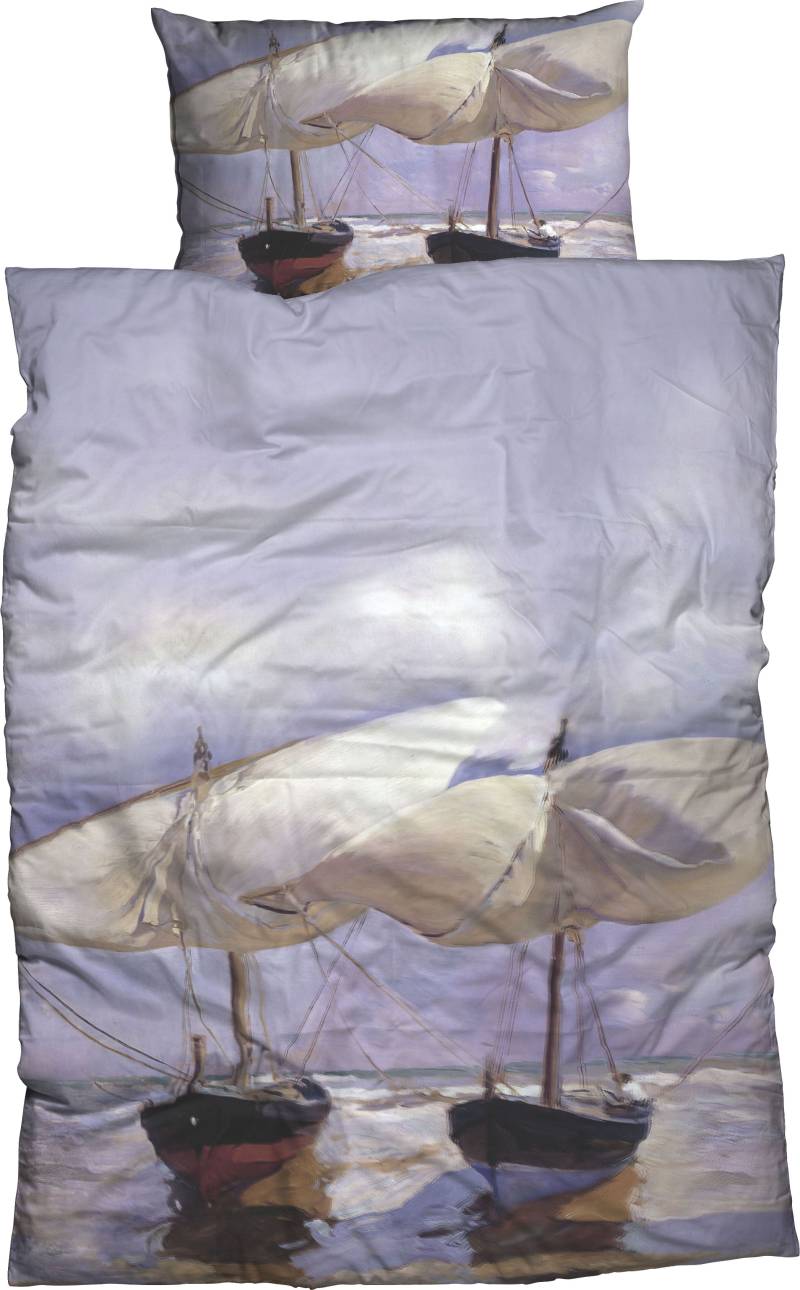 Goebel Bettwäsche "Sorolla Beach Boats" 2 Stk. tlg. Design eines des bedeutendsten spanischen Künstlers Joaquin Sorolla von Goebel