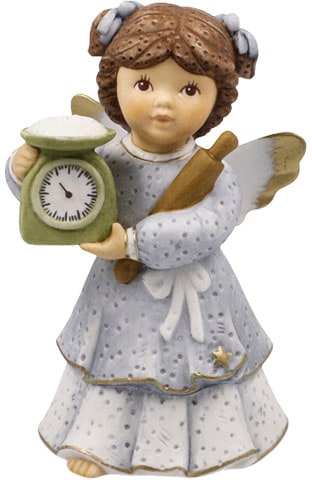 Goebel Engelfigur "Engel - Noch etwas Zucker, Weihnachtsdeko, Höhe ca. 10,5 cm", Sammlerfigur, Weihnachtsfigur, Dekofigur aus Biskuitporzellan von Goebel