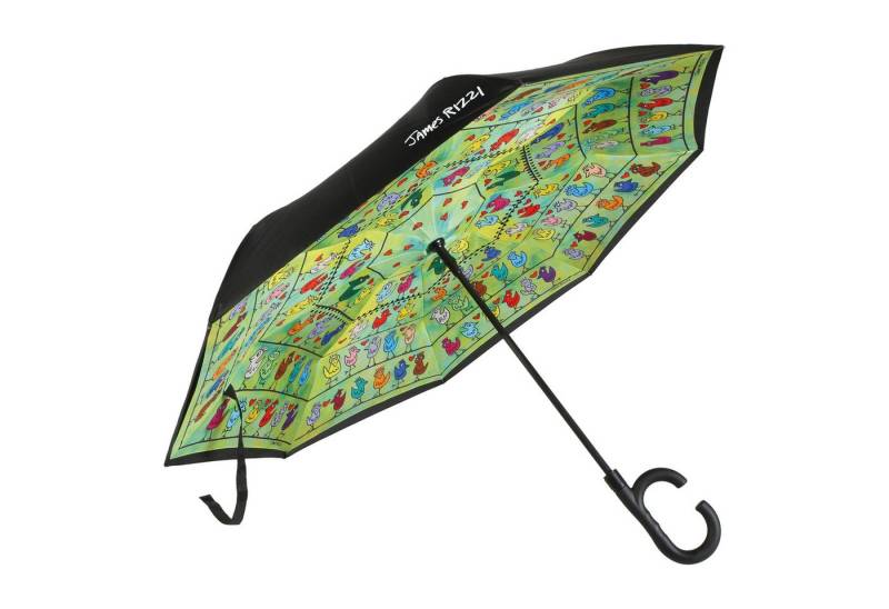 Goebel Upside Down Regenschirm Goebel Upside-Down Schirm, James Rizzi - Birds on a Love Wire 2025 von Goebel