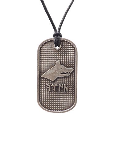 Gök-Türk Halskette Künye für Herren Unisex mit Anhänger 'Wolf'- Ertugrul Bozkurt Schwarze Schnur, ColorName:Silber Gök-Türk Halskette Künye für Herren Unisex mit Anhänger 'Wolf'- Ertugrul Bozkurt Schwarze Schnur, ColorName:Silber von Gök-Türk