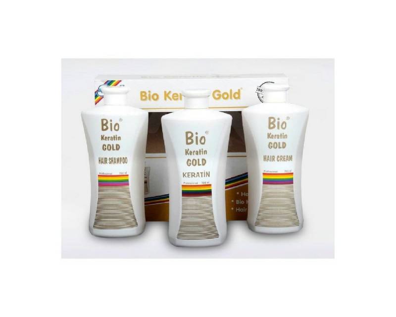 Göksoy Kozmetik Haarpflege-Set Bio Keratin Gold Haarglättungsset 700ml von Göksoy Kozmetik