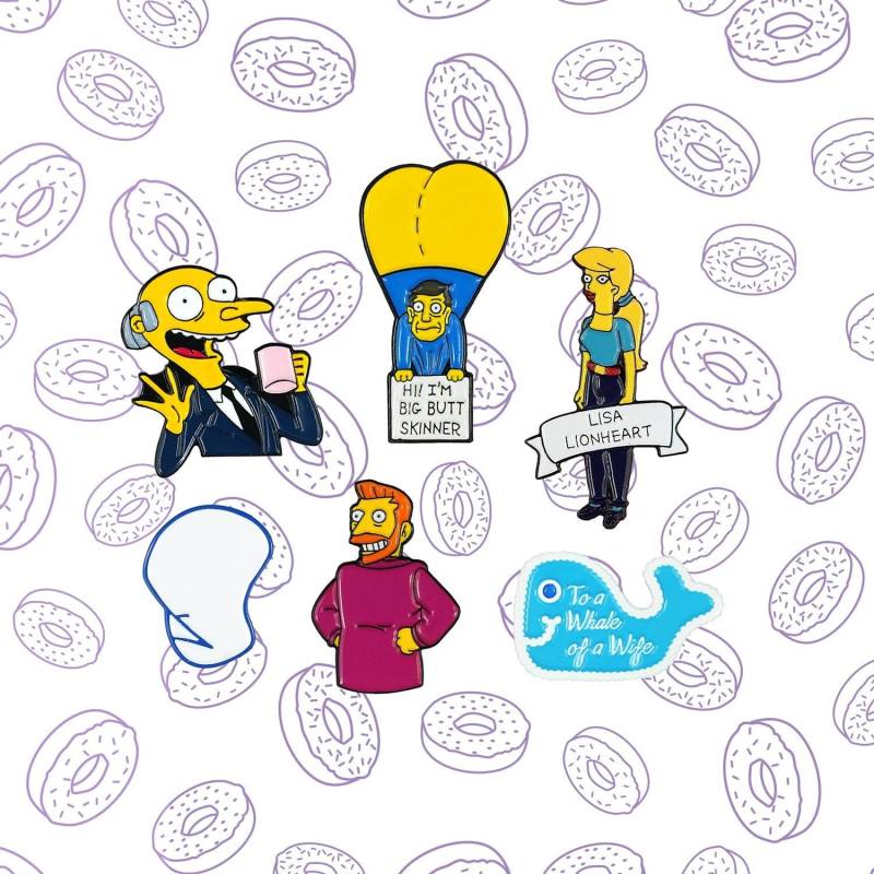 Die Simpsons Emaille Pin Sammlung von Goellnerd
