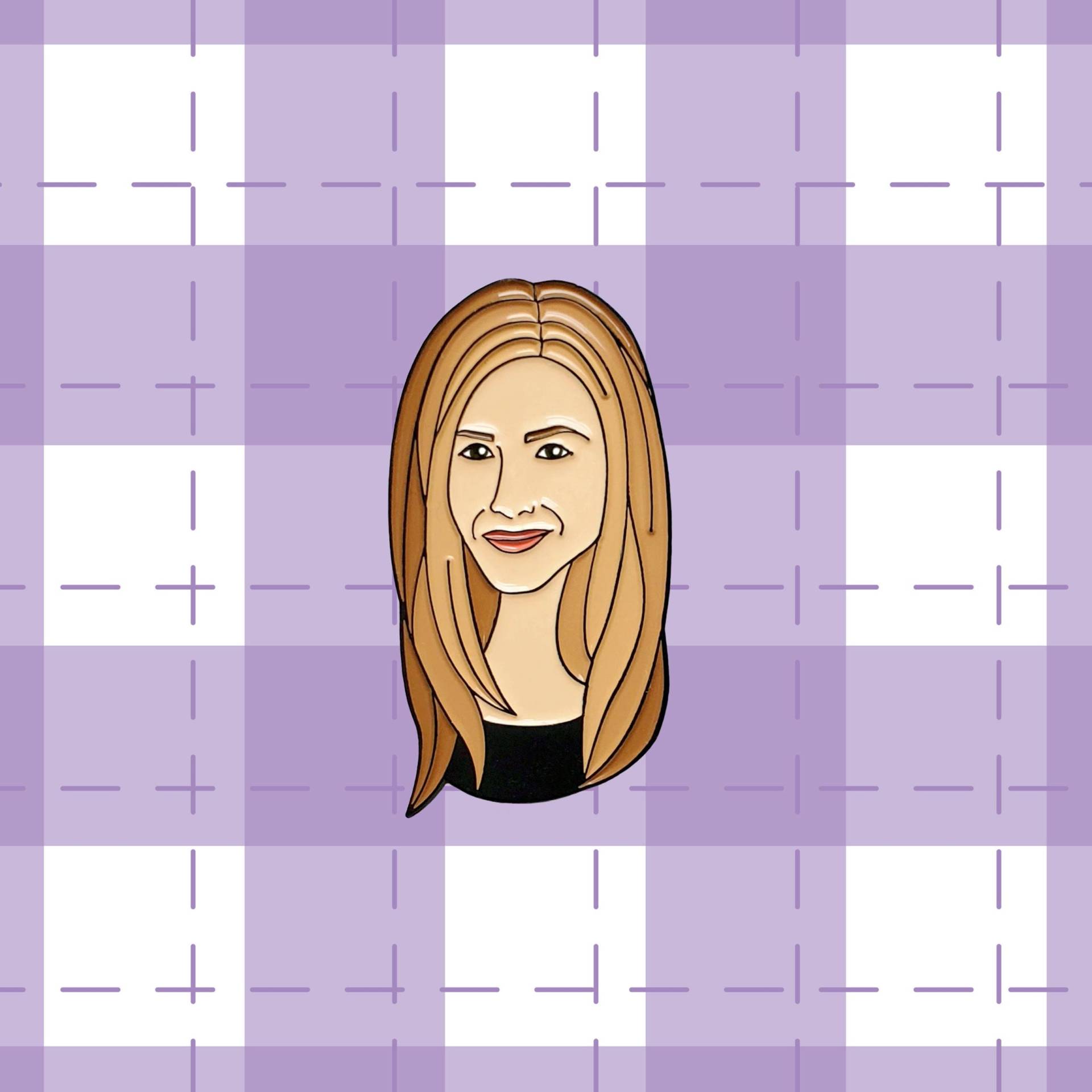 Freunde Rachel Emaille Pin | Tv-Show Freunde-Serie Grün Jennifer Aniston Geschenk von Goellnerd