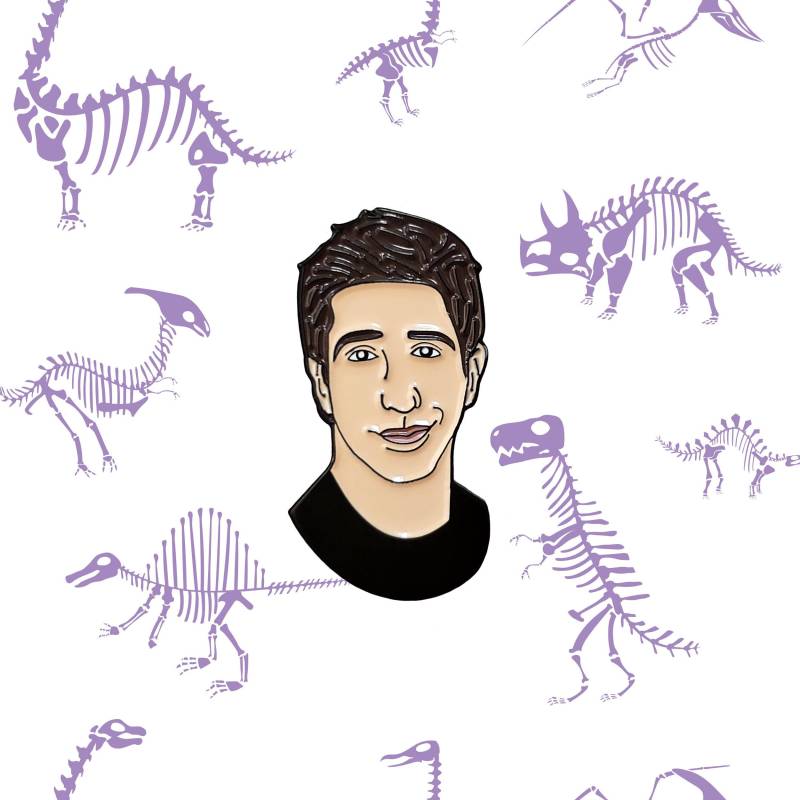 Friends Ross Emaille Pin | Tv-Show Serie Geller David Schwimmer Geschenk von Goellnerd