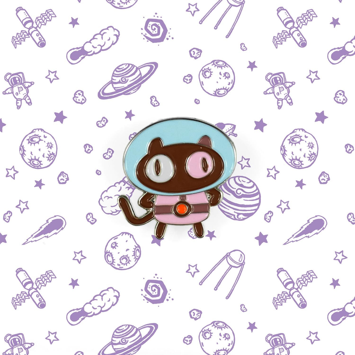 steven Universe Cookie Catstronaut Emaille Pin | Su Geschenk Katze Astronaut Fan Art Cosplay von Goellnerd