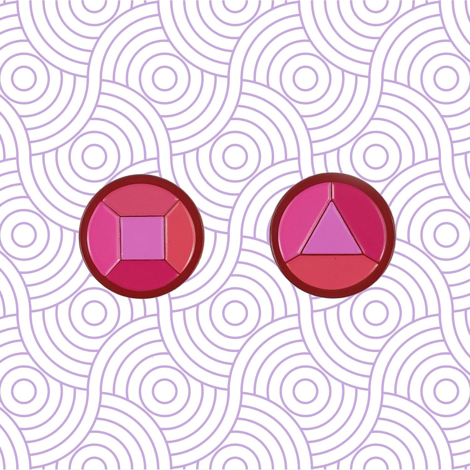 steven Universe Granat Emaille Pin Set | Su Crystal Gems Geschenk Fan Art Cosplay von Goellnerd