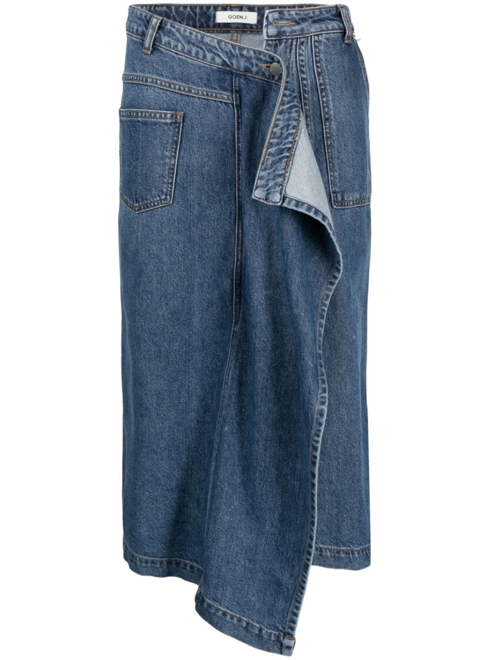 Goen.J Asymmetrischer Jeansrock - Blau von Goen.J