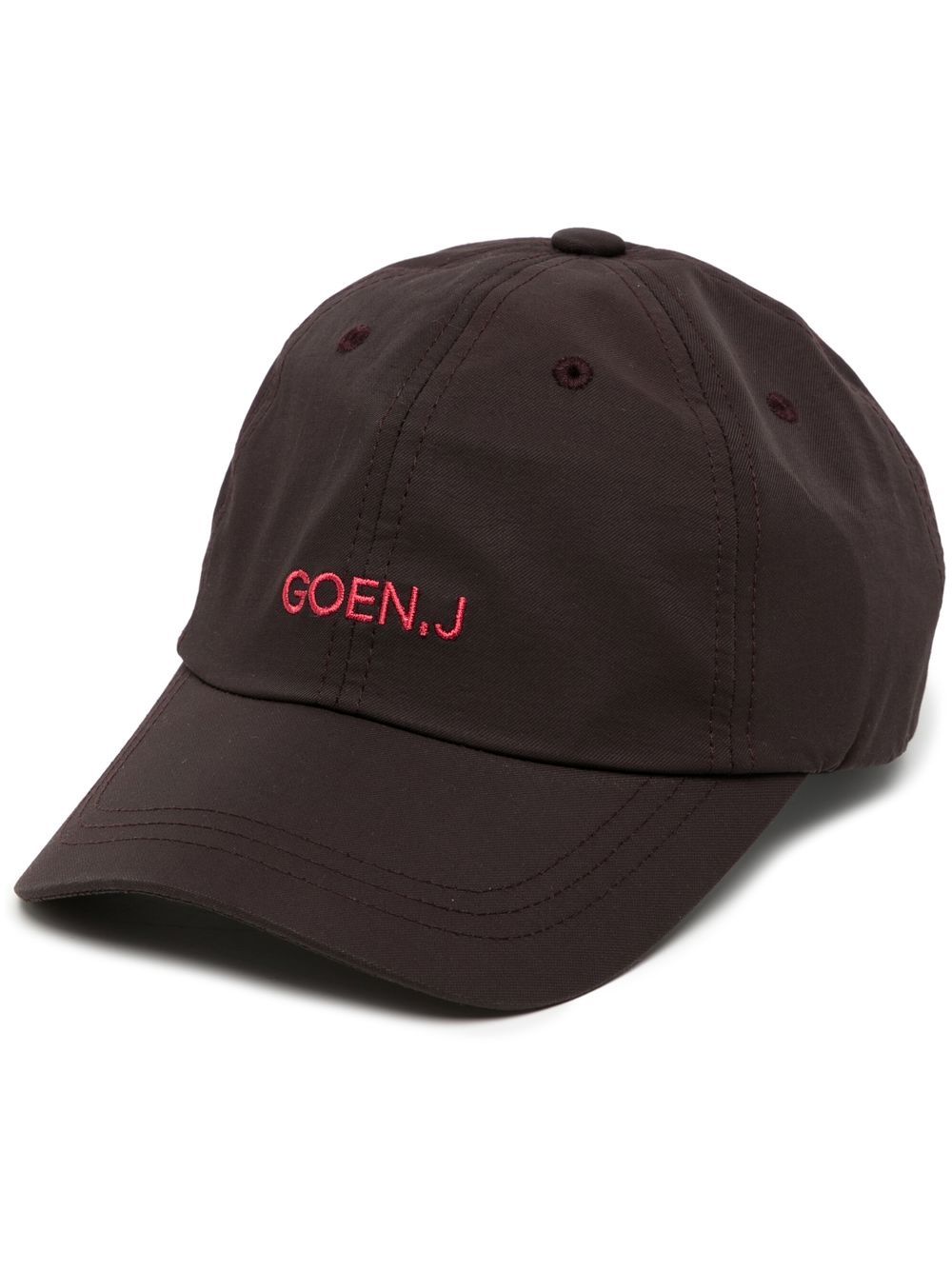 Goen.J Baseballkappe mit Logo-Stickerei - Schwarz von Goen.J