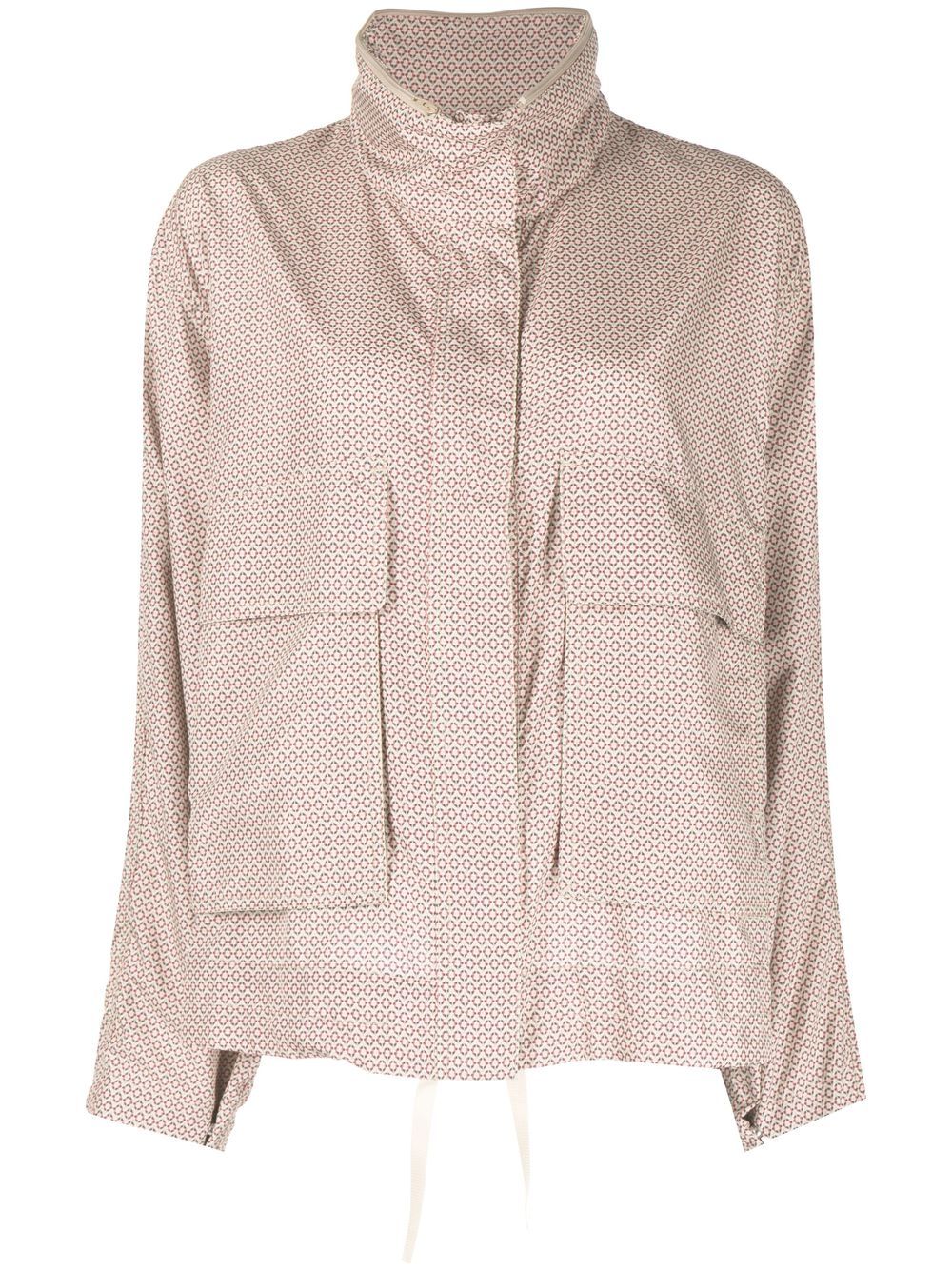 Goen.J Windbreaker mit geometrischem Print - Nude von Goen.J