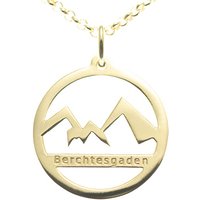 Goettgen Anhänger Watzmann Berchtesgaden 925 Silber vergoldet mit Kette 45cm von Goettgen