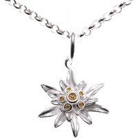 Goettgen Anhänger mit Kette 925 Silber Tracht Edelweiss von Goettgen