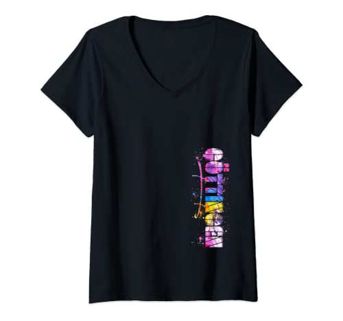 Damen Göttingen Schriftzug - Watercolor Göttingen T-Shirt mit V-Ausschnitt Damen Göttingen Schriftzug - Watercolor Göttingen T-Shirt mit V-Ausschnitt von Göttingen Germany Hometown Outfits & Designs